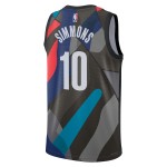 Brooklyn Nets Trikot Ben Simmons Nike 2023-24 City Edition Schwarz Swingman - Herren